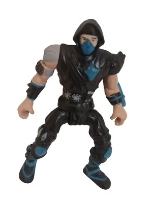 Ninja Action Figure Toy Mortal Kombat 1991 Black Blue No Weapons - Image 1 of 4