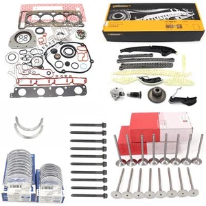 Timing Chain Head Gasket Set Intake Exhaust Valves Kit For Audi VW Jetta 2.0 TSI - Picture 1 of 9