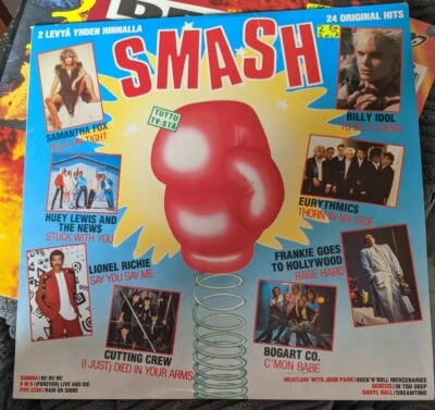 DOUBLE LP SMASH FINLAND 1986 EURYTHMICS OMD GENESIS BILLY IDOL DR FEELGOOD EXC - Image 1 of 4