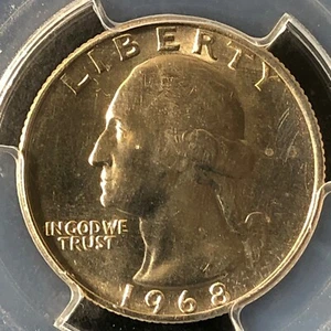 1968 25C Washington Quarter Dollar PCGS MS66 26841983 - Bild 1 von 4