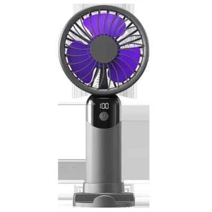 Mini ventilador portátil recargable USB GRIS portátil pequeño 6 velocidades ajuste de velocidad del viento - Imagen 1 de 6