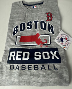 Boston Red Sox TShirt NEW Baseball Spellout Logo Majestic S/S Sz M MLB BOSOX