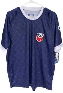 Nuova maglia manica corta uomo Xcelsiusactive USA squadra calcio blu taglia XL - Foto 1 di 6