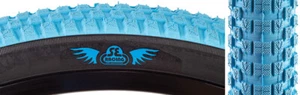 SE Racing Cub 26" X 2.0" BMX bicycle skinwall tire LIGHT BLUE/BLACK SIDEWALL - Picture 1 of 1