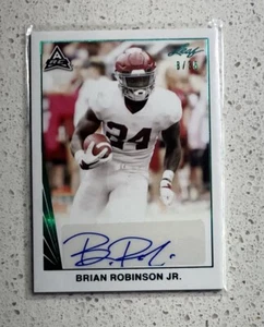 2021 Leaf Memories Brian Robinson Jr. RC Auto /35 Washington Commanders - Picture 1 of 2