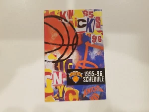 New York Knicks 1995/96 NBA Basketball Pocket Schedule - Bud Light - Picture 1 of 2