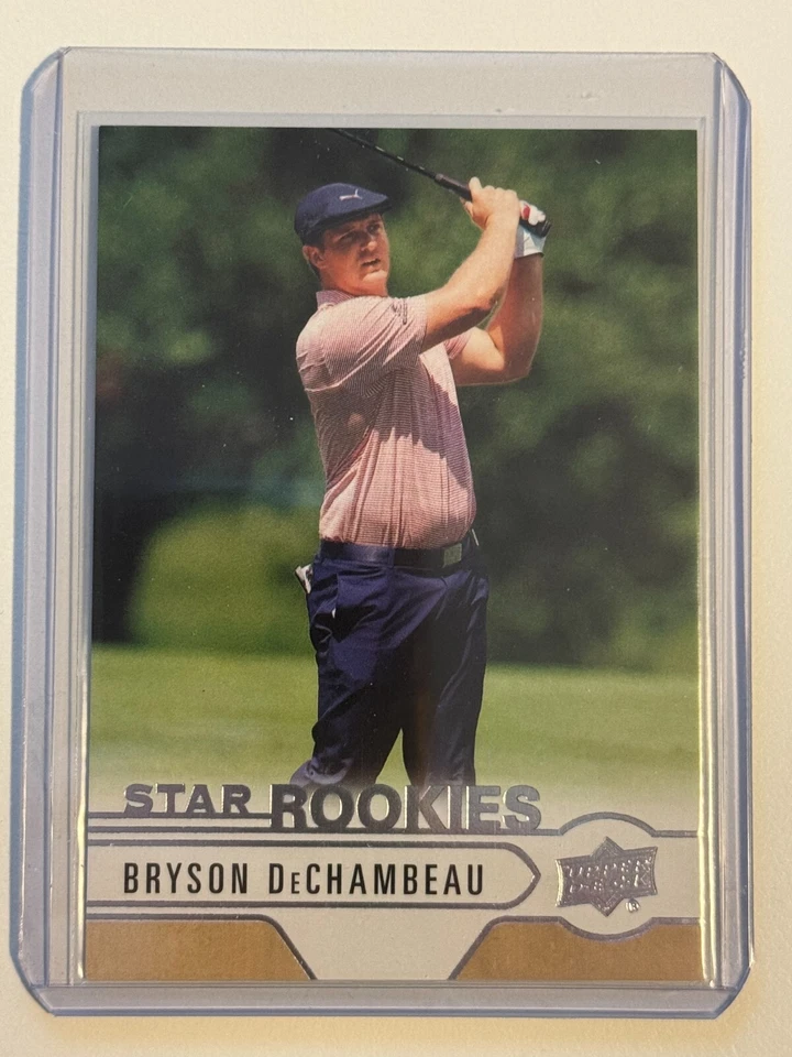 2021 Upper Deck SP Authentic Golf Star Rookies #UDR-12 BRYSON DECHAMBEAU - Image 1 of 1