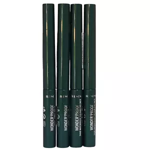 4 Pack Rimmel Wonder'Proof Waterproof Eyeliner, 003-Precious Emerald - Picture 1 of 8