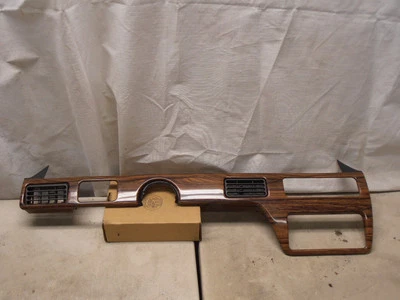 OEM 1988-1991 Pontiac Bonneville LE SE & SSE Dash Trim Bezel Woodgrain w/Vents - Image 1 of 2