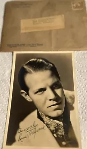 LOUIS HAYWARD - PHOTOGRAPH SIGNED WITH ORIGINAL 1 1/2 cent STAMP ENVELOPE - Picture 1 of 5