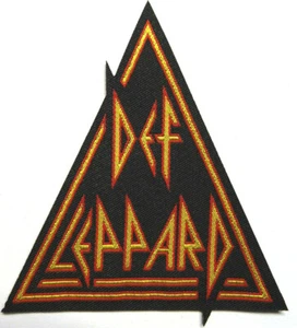 DEF LEPPARD PATCH AUFNÄHER # 15 ON THROUGH THE NIGHT LOGO 9x8cm FLICKEN ABZEICHE