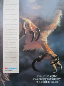 1/1992 PUB BF GOODRICH AEROSPACE AIRCRAFT WHEEL BRAKE SERRE RAPACE ORIGINAL AD - Imagen 1 de 1