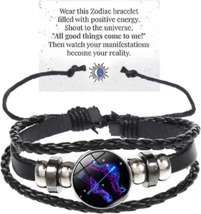 Sagittarius Zodiac Signs Spirit Bracelet Multilayer Adjustable 12 Constellation - Picture 1 of 12