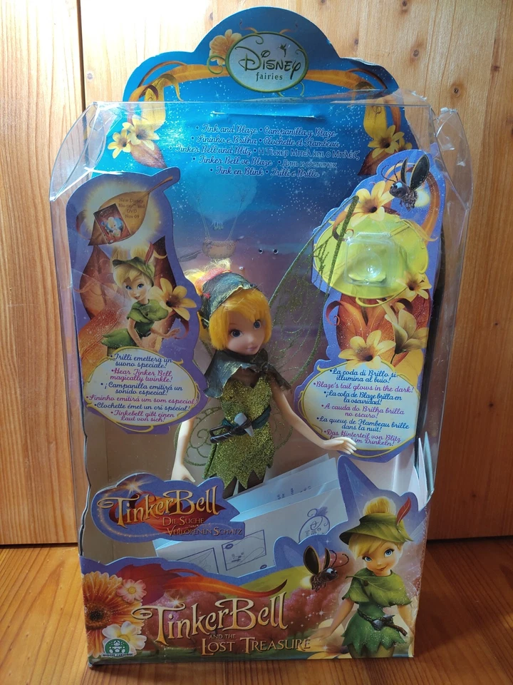 Tinkerbell Puppe, Glühwürmchen, Disney, Fee Zauber, Magie, Barbie, Flügel, Sound - Bild 1 von 4