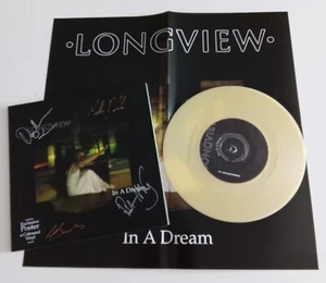 Longview - In A Dream UK 14th Floor 2004 Autographed Coloured Vinyl 7" + Poster - Imagen 1 de 4