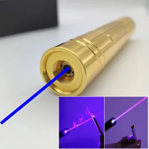 1MW 450nm Adjustable Focus Blue Laser Pointer Visible Beam Light Flashlight - Picture 1 of 6