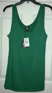 Neu BOBEAU doppellagiges Basic-Tanktop vorne Stretch Viskose L grün neu mit Etikett - Bild 1 von 5
