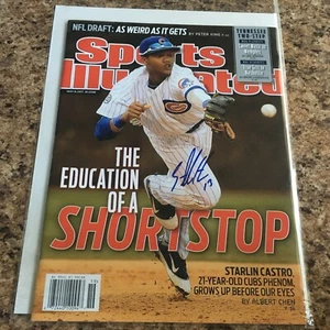 Starlin Castro Signed Sports Illustrated No Label Chicago Cubs 5/9/11 - Picture 1 of 1