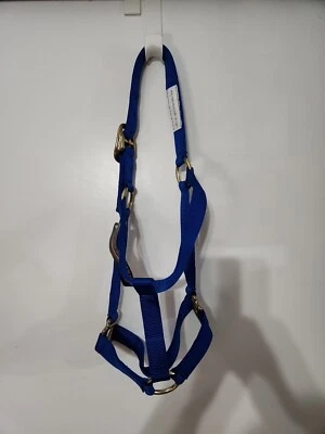 Nuevo Heartland Azul Nailon+Dorado Hebilla Grande 800-1100 Lbs. Equipo de soporte para caballos Foto 1 de 4