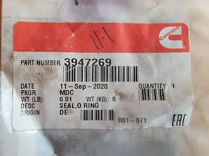 New Cummins Seal, O-Ring #3947269 - Bild 1 von 2