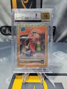 2020 Chronicles Draft Picks Tee Higgins Rookie Optic Auto Gold Vinyl 1/1 BGS 9 - Bild 1 von 2