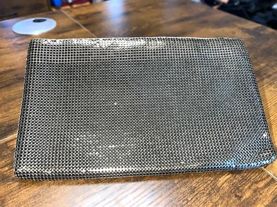 Bolso de mano de colección Whiting & Davis latón mate/metal bronce 10" X 6", EE. UU. En muy buen estado+, usado en excelente estado Foto 1 de 4