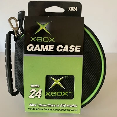 RARE BRAND NEW Microsoft OFFICIAL XBOX 24 Game Disc Holder Zippered Storage Case - Image 1 of 4
