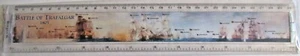 RULER PLASTIC 30cm BATTLE OF TRAFALGAR 1805 PICTURE ON FRONT TIMELINE ON REVERSE - Picture 1 of 2