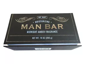 San Francisco Soap Co. Moisturizing Man Bar Midnight Amber Fragrance Soap 10 oz - Picture 1 of 2