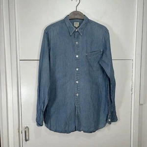 Camisa RRL Doble RL Denim Azul Western Algodón Abotonado Talla Pequeña - Imagen 1 de 5