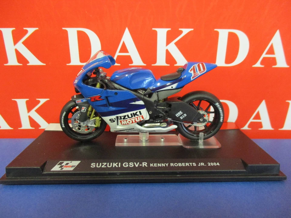 Die cast 1/24 Modellino Moto GP Suzuki GSV-R Kenny Roberts Junior 2004 - Immagine 1 di 4