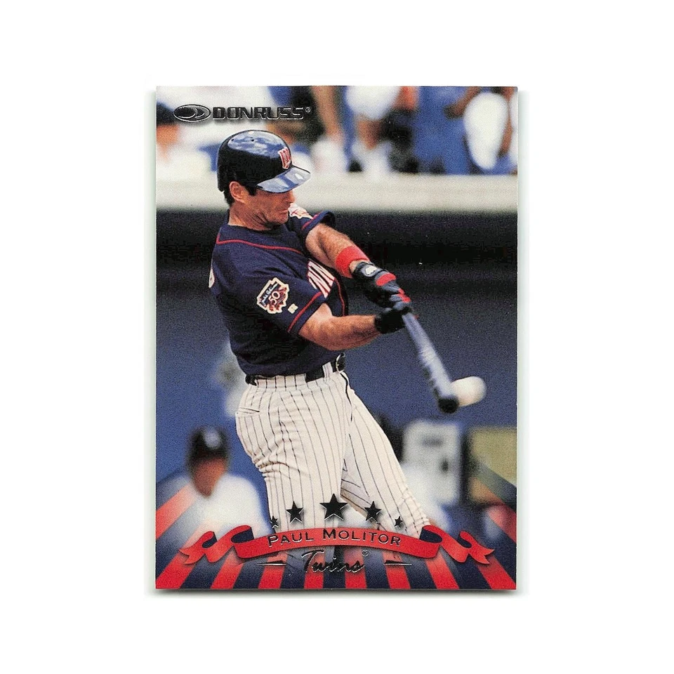 Paul Molitor 1998 Donruss #1 Minnesota Twins Baseball Card NM - Image 1 of 3