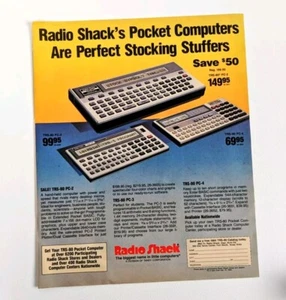 1983 Rolling Stone Vintage Print Ad Radio Shack Pocket Computer - Picture 1 of 2