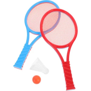 Kids Tennis Racket Set Plastic Toys with 2 Balls for Outdoor Activities - Picture 1 of 12