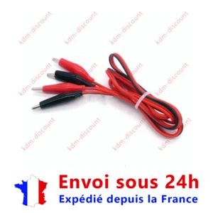 Electronic Test Lead Multimeter Double Crocodile Clip Tester 1m - Picture 1 of 1