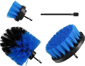 Blue 4 Pack Cleaning Drill Brush Power Scrubber Shower Shower Grout Tile Floor - Picture 1 of 8