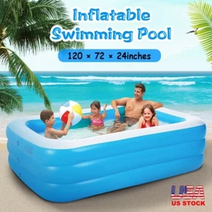 Inflatable Swimming Pools Inflatable Lounge Pool for Kids Baby Adult - Picture 1 of 7