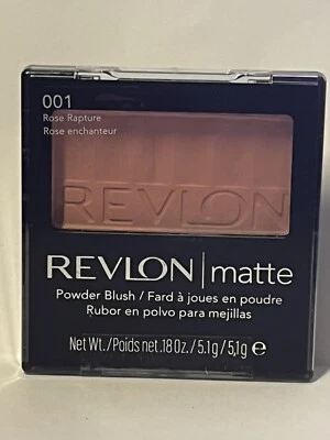 Revlon Matte Powder Blush with Brush, 001 Rose Rapture, 0.18 oz (1) - Image 1 of 3