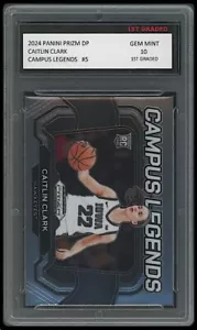 Caitlin Clark 2024 Panini Prizm DP WNBA 1st Graded 10 Campus Legends Rookie Card - Bild 1 von 1