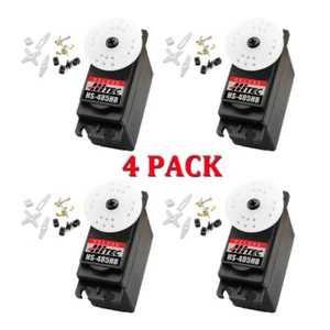Hitec HS-485HB Deluxe HD BB Karbonite Gear Servo 4-PACK HS485HB / HS485 / 485HB - Picture 1 of 1