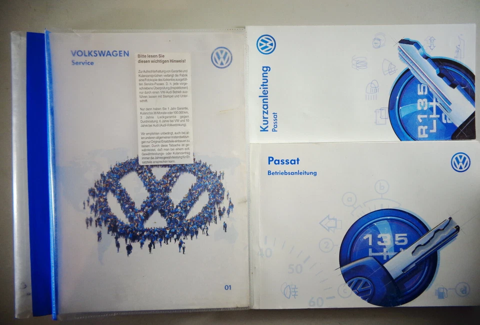 Manuale D'uso + Cartella VW Passat B5 Del 1996 - Immagine 1 di 1