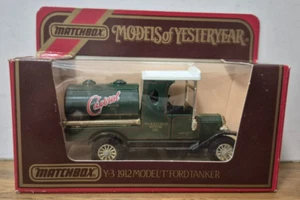 Y 3 1912 Ford Model T Tanker Castrol Models of Yesteryear Matchbox in J Box Gold - Bild 1 von 2