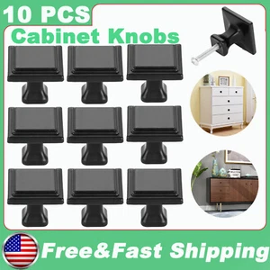 10 Stück Schrankknöpfe Hardware Schlafzimmer Küche Schublade schwarz Schrankgriff Griffe - Bild 1 von 12