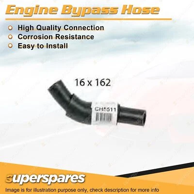 Superspares Engine Bypass Hose 16 x 162mm for Isuzu D-MAX TF 3.0L 4 cyl 2012-On - image 1 of 2