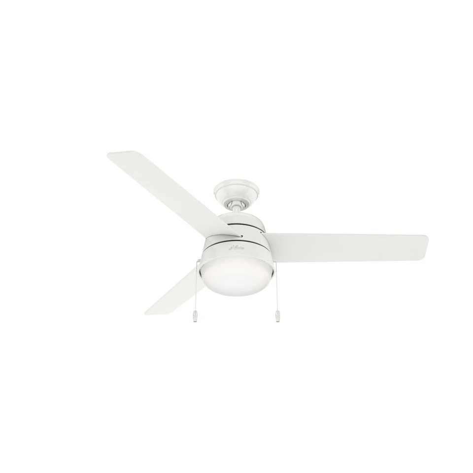 Hunter 52" Aker Ceiling Fan with LED Light Pull Chain Modern Casual Transitional - Image 1 of 1