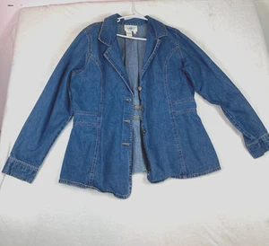 Agave Denim Womens Denim Pocket Casual Denim Jacket Size Large - Picture 1 of 15