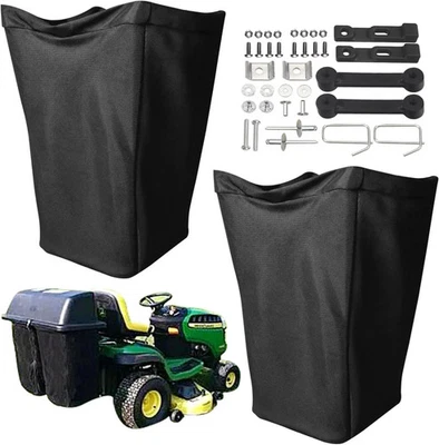 BRANDED 2-Pack AM122416 Grass Bags for John Deere Mowers, Fits 100 Series & More