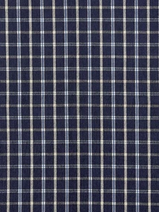 Scalamandre Windowpane Plaid Uphol Fabric- Bristol Plaid Navy 3.15 yd 27121-0004 - Picture 1 of 1