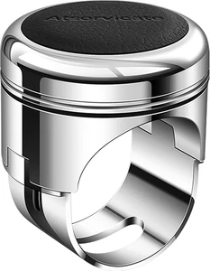 Auto Lenkrad Knopf Spinner Drehbar Selbstmord Knopf Griff Drehkugel Metall Pow - Bild 1 von 12