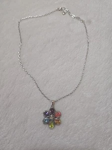 Brighton Bellissima Fiore Multy Color Reversible Pendant Necklace Sz.17" - Picture 1 of 10